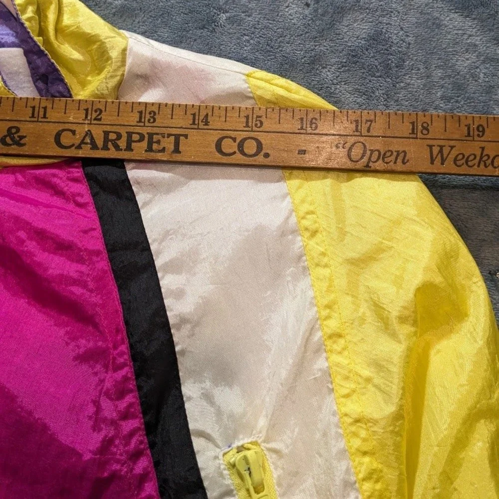 Vintage SFO San Francisco Originals Colorblock Windbreaker Jacket Purple Pink M